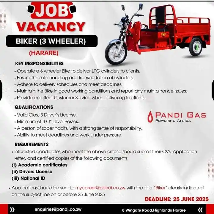 Image from Job Finders - CV Writing | LinkedIn Profile Optimization |Advertising: We’re looking for a dedicated 3-wheeler biker to join our dynamic team...