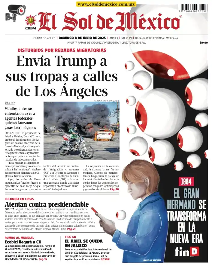 Image from El Sol de México: ¡Buen domingo!☀️ Te compartimos las 3 para comenzar el día bien inform...