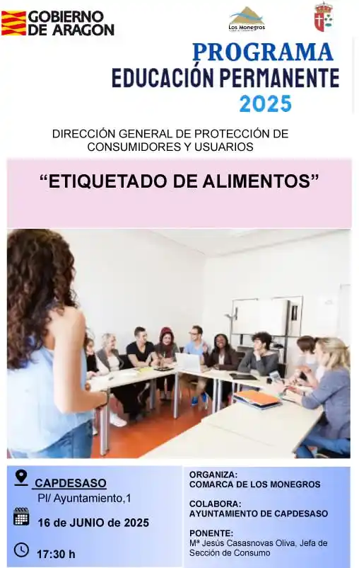 Image from Comarca de Los Monegros: 🔜 Capdesaso se une al nuevo ciclo de charlas de la Oficina Comarcal d...