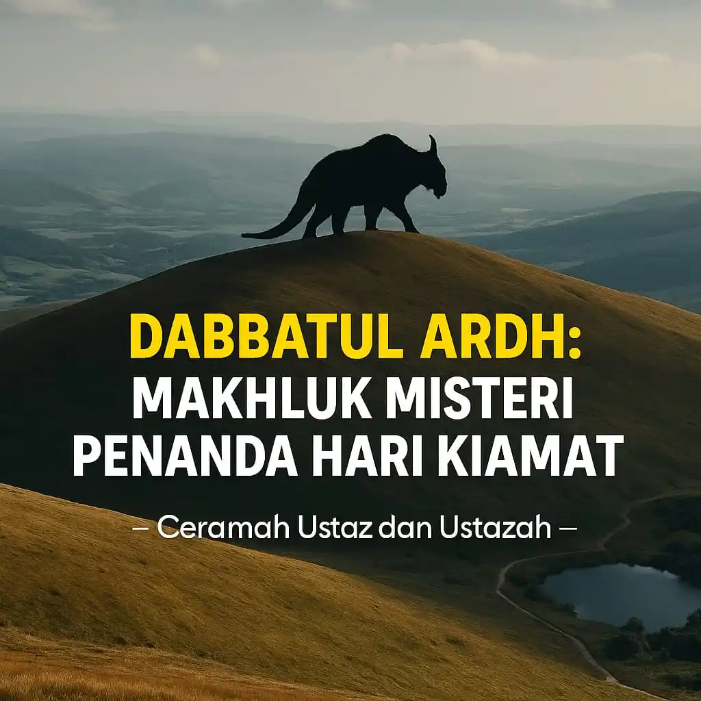 Image from Ceramah Ustaz dan Ustazah: Ebook Tanda Kiamat – Kupasan Dalil Sahih Tentang Dabbatul Ardh, Dajjal...