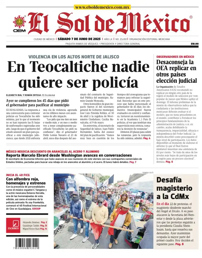 Image from El Sol de México: ¡Feliz sábado! ☀️😊 Te dejamos la información para empezar el día 👮...