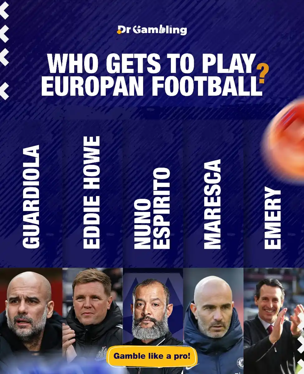 Image from DrGambling: Final Day Drama! Four matches. Five managers. One shot at European glo...