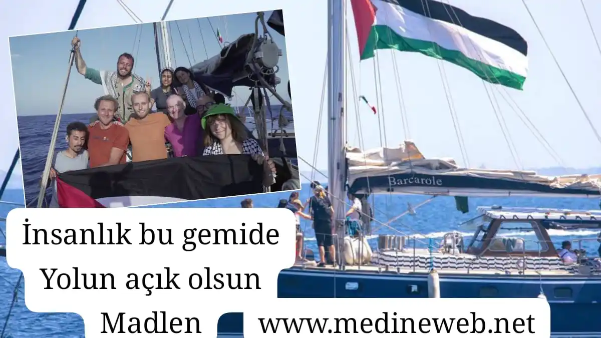 Image from Medineweb Forum @medineweb: İsveçli aktivist Greta Thunberg’in de aralarında bulunduğu 12 kişilik ...