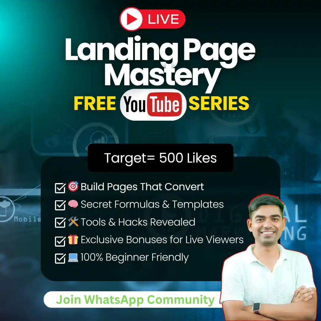 Image from Pre Tutorials- Digital Marketing & Research Institute: 🚨 LIVE Alert! 🚨 Want to turn visitors into customers? 💸 🔥 Join our...