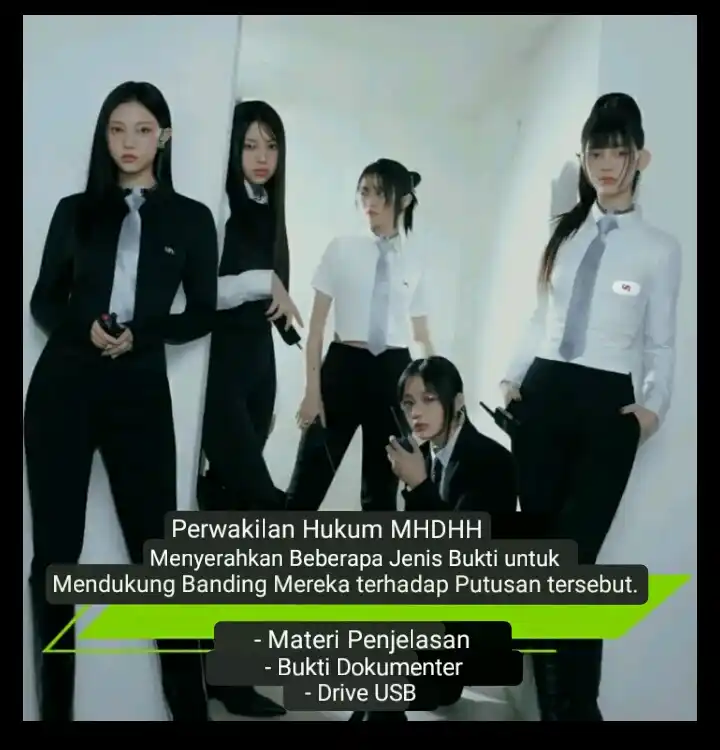 Image from Seputar Kpop & Kdrama Tahun 2025/2026 🇰🇷🇰🇷🇰🇷🇲🇨🇲🇨🇲🇨: Pada tanggal 10 Juni 2025, perwakilan hukum MHDHH menyerahkan materi p...