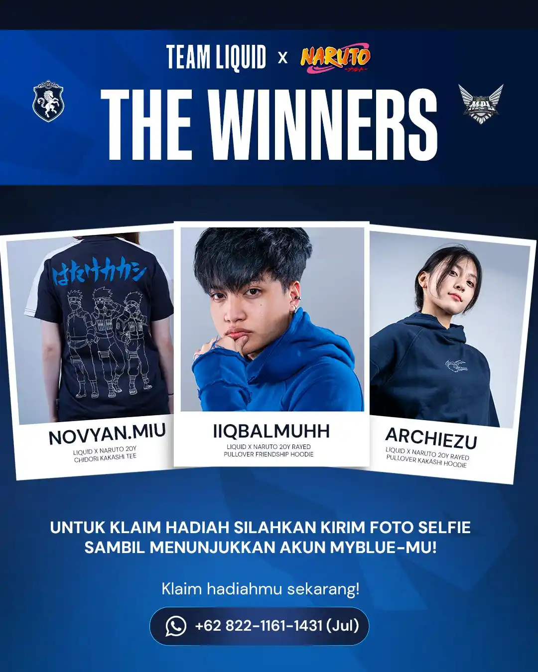 Image from TEAM LIQUID ID: Selamat untuk para pemenang yang beruntung dalam giveaway kolaborasi T...