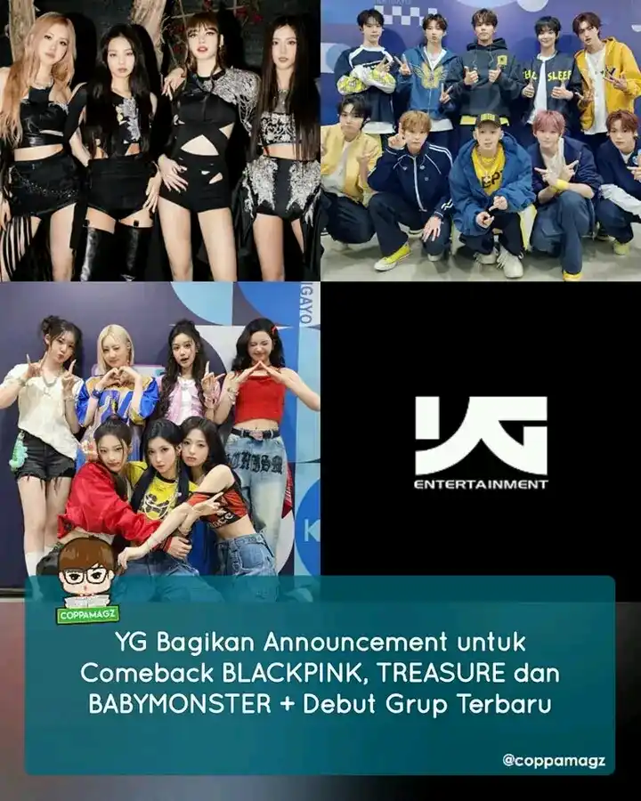 Image from Seputar Kpop & Kdrama Tahun 2025/2026 🇰🇷🇰🇷🇰🇷🇲🇨🇲🇨🇲🇨: Senin, (26/5) Melalui akun SNS-nya, YG bagikan Announcement terbaru un...