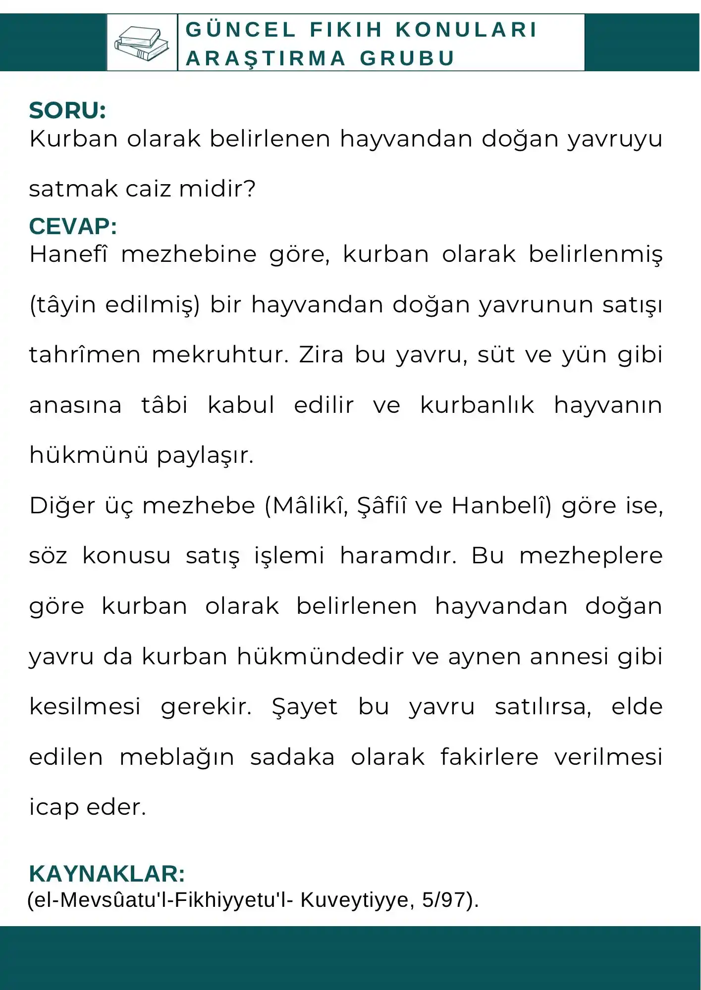 (Güncel Fıkıh Konuları) فقه النوازل  post