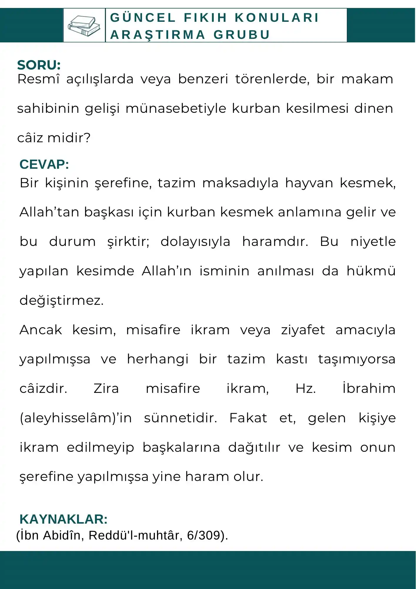 (Güncel Fıkıh Konuları) فقه النوازل  post