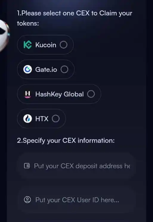 Image from Smart Testnet: *UPDATE* You can now bind your Cex to LayerEdge for token distribution...