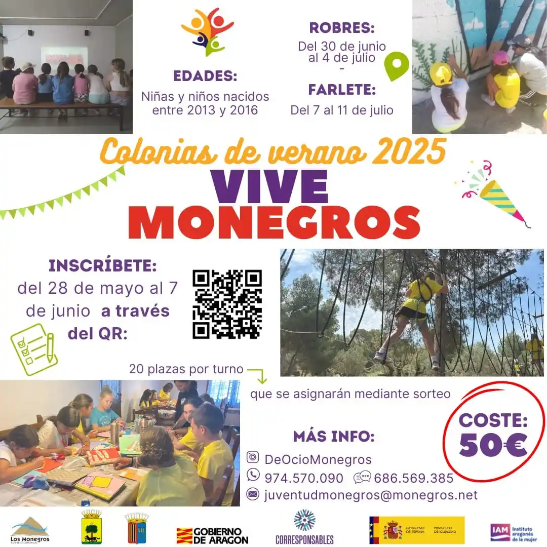Image from Comarca de Los Monegros: 🎒🌞 ¡Vuelven las Colonias de Verano de la Comarca de Los Monegros! 💚...