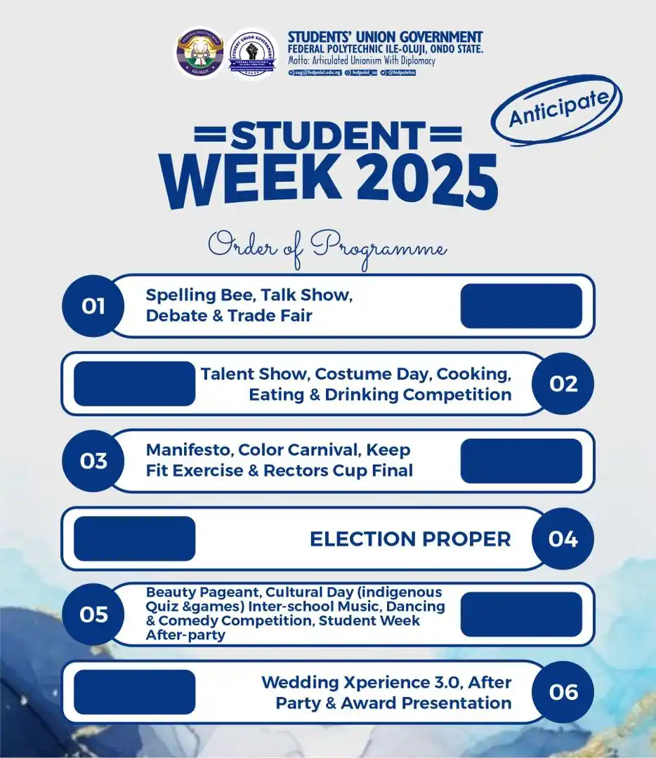 Image from FEDPOLEL CCTV ENTERTAINMENT AND UPDATES: 🔥 ANTICIPATE STUDENT WEEK 2025 🔥 It’s almost here! The biggest, most...
