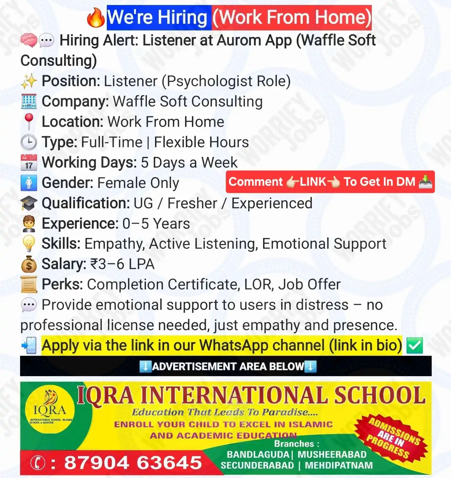 Image from WorrifyJobs™: *🔥Apply Now:🔥* https://unstop.com/jobs/listener-waffle-soft-consulti...