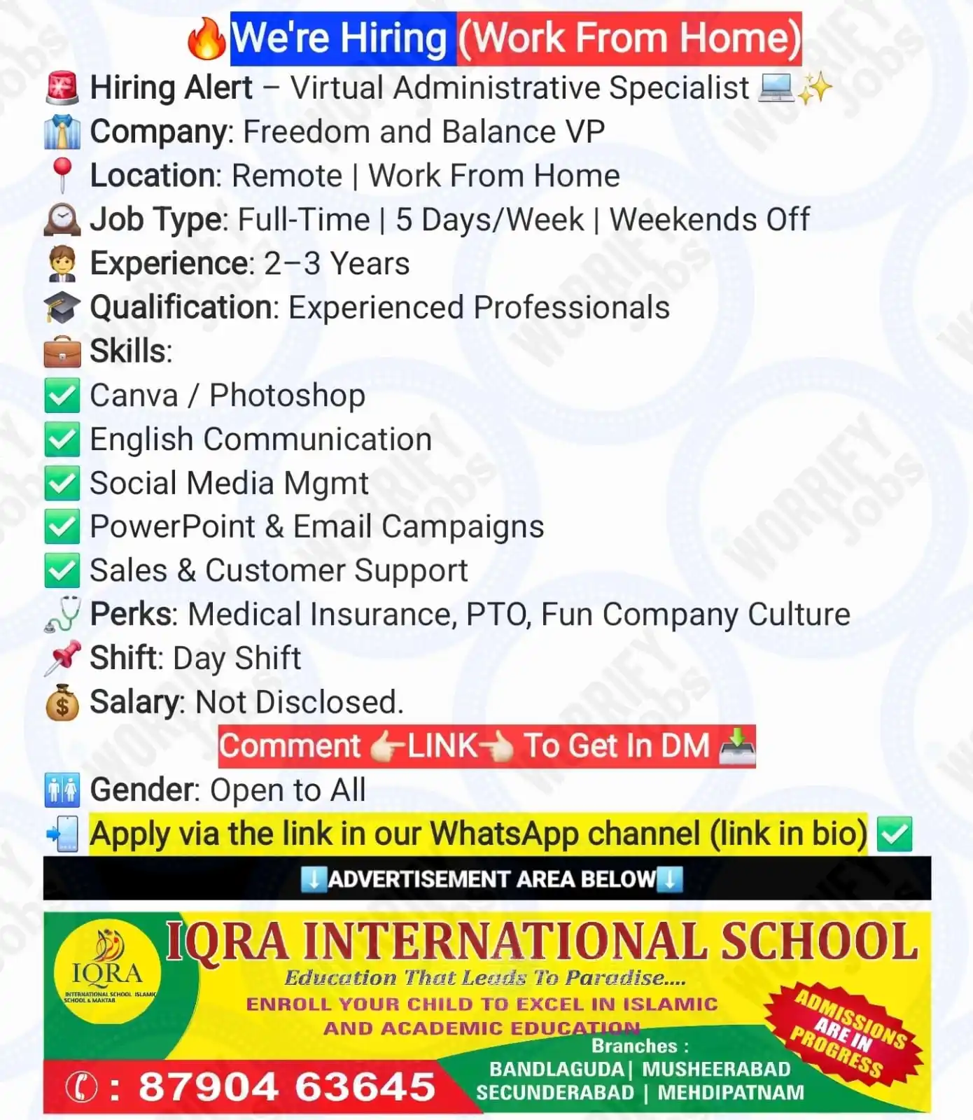 Image from WorrifyJobs™: *🔥Apply Now:🔥* https://unstop.com/jobs/virtual-administrative-specia...