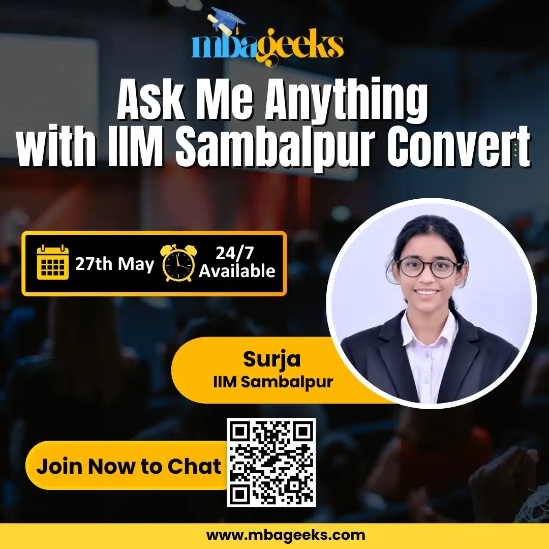 Image from MBA CATKing Family: ASK ME ANYTHING SESSION WITH IIM Sambalpur STUDENT – From Cracking CAT...