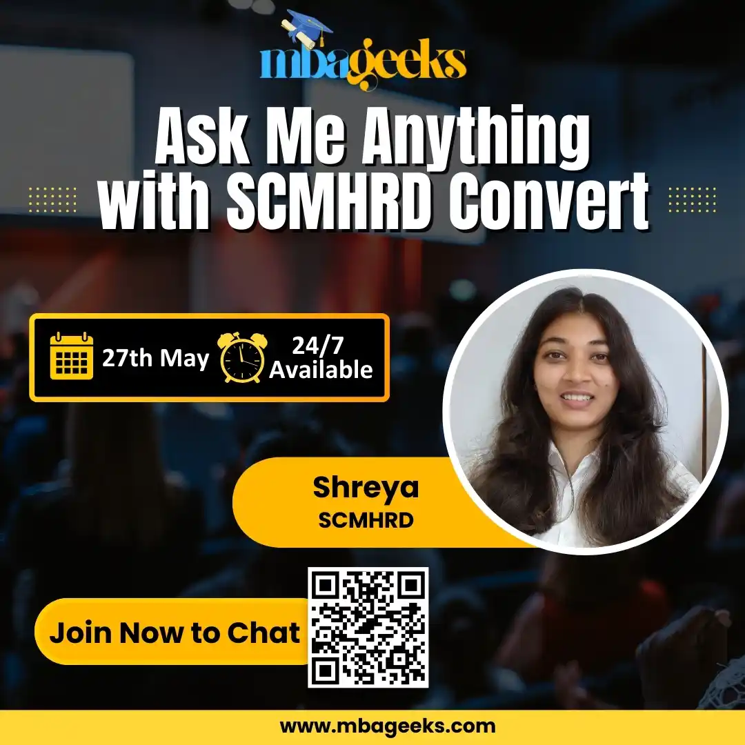 Image from MBA CATKing Family: *ASK ME ANYTHING SESSION WITH SCMHRD STUDENT* – From Cracking SNAP to ...