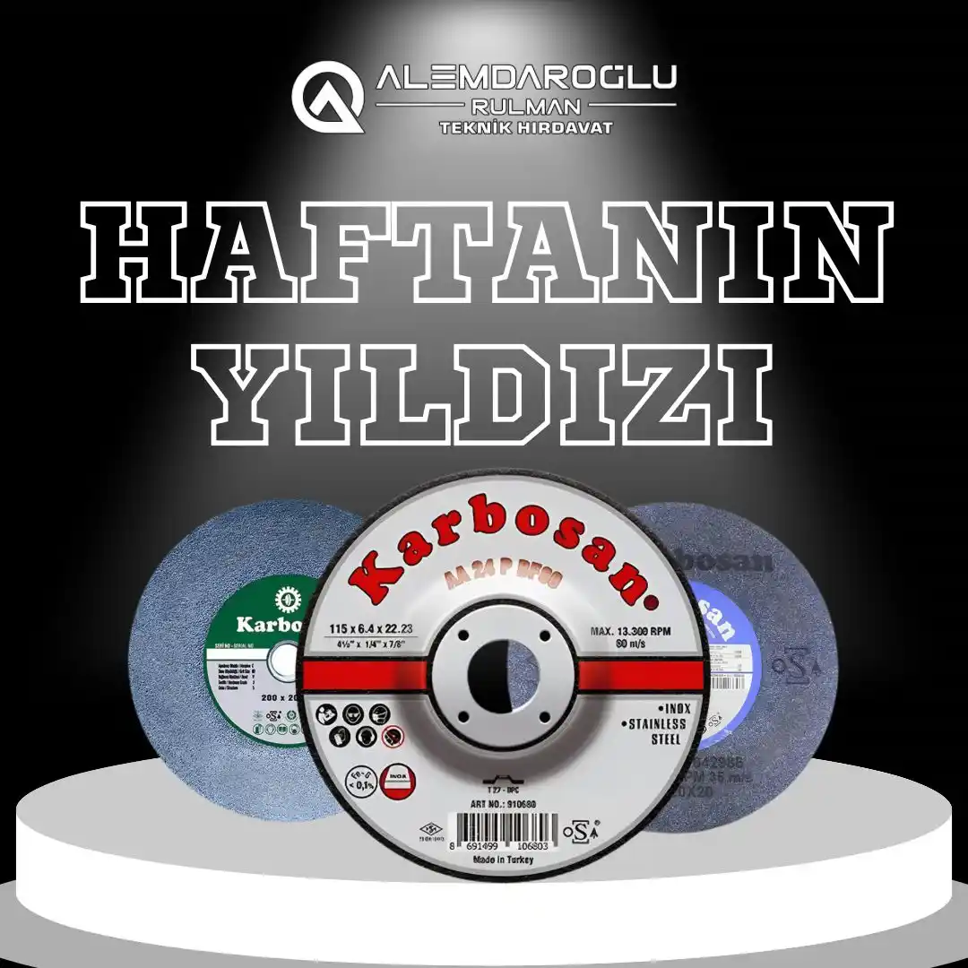 Image from Alemdaroğlu Rulman ve Teknik Hırdavat: 💥 Bu Hafta Sahne Karbosan’ın! Kesim işlerinde aradığın hız, dayanıklı...