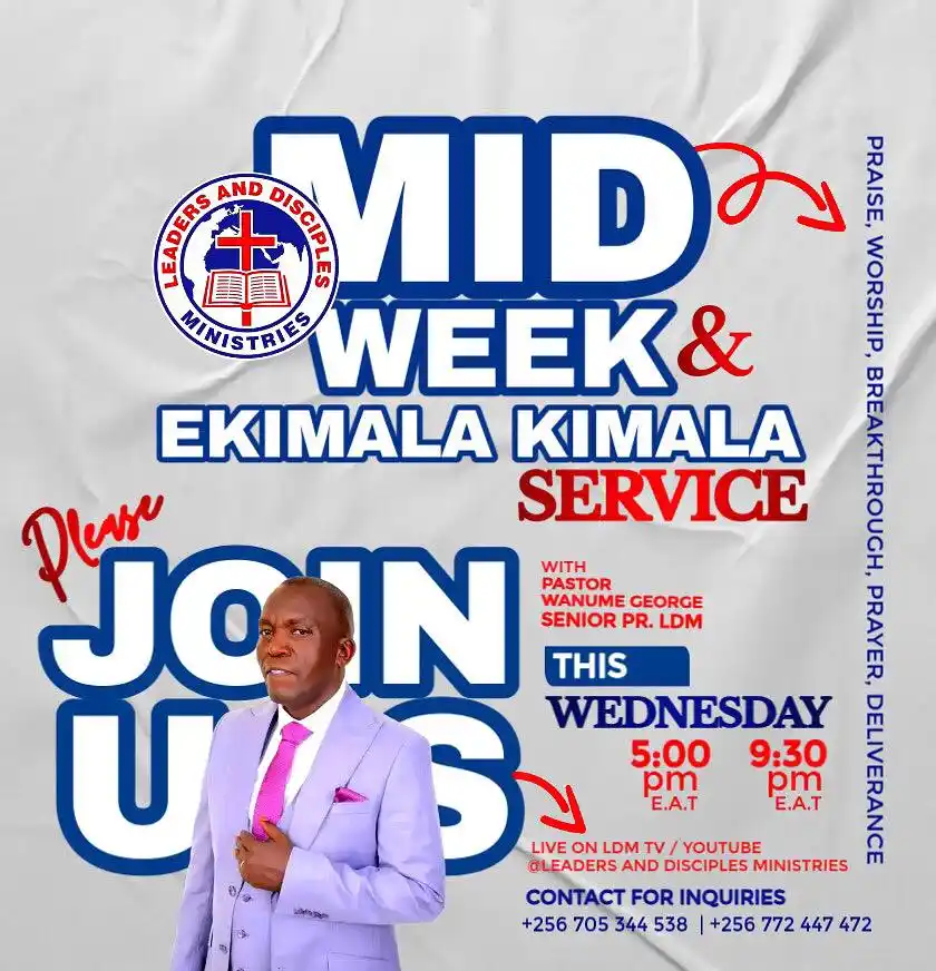 Image from LEADERS AND DISCIPLES MINISTRIES : Come fellowship with us this Wednesday. We trust and believe your live...