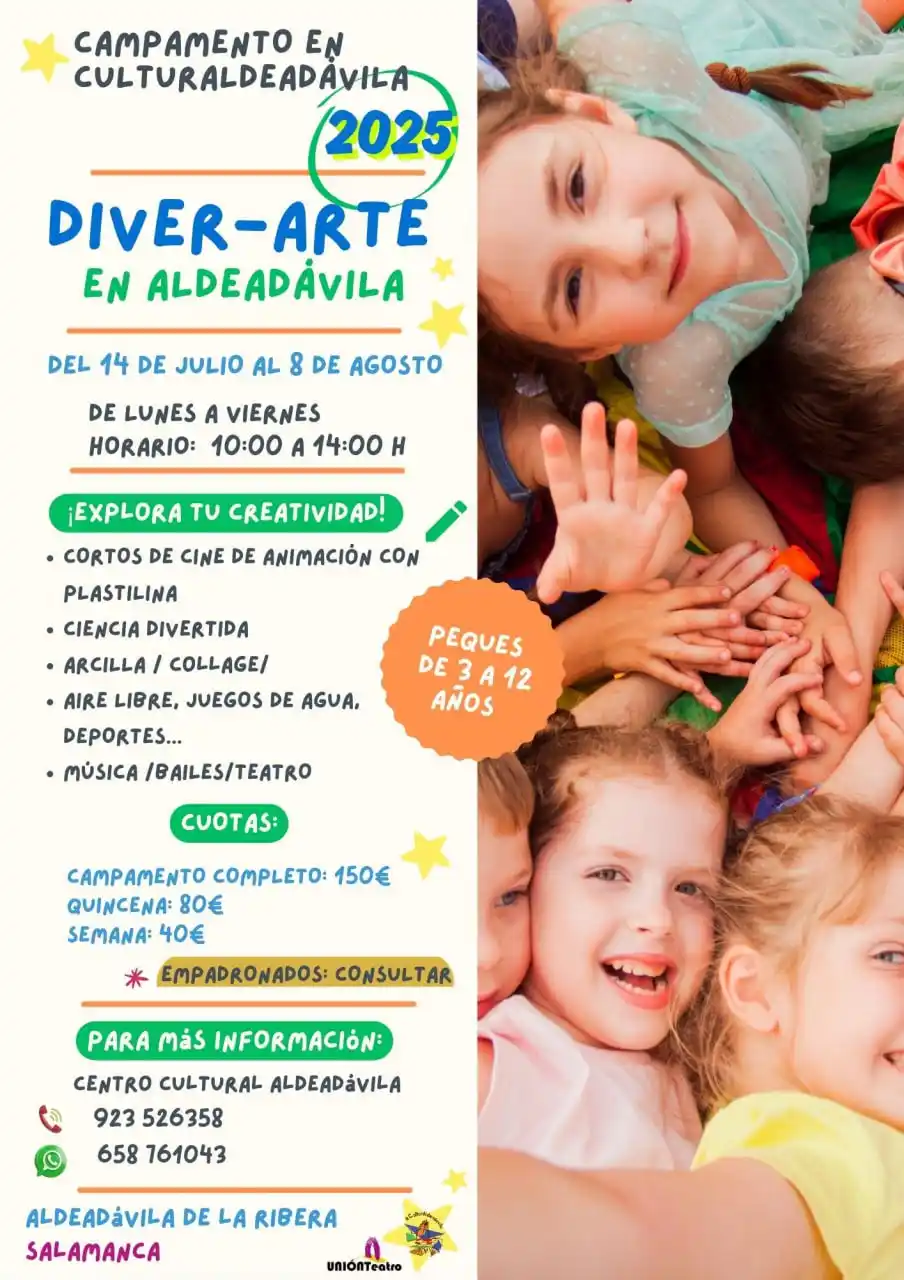 Image from Aldeadávila De La Ribera: 🔵 CULTURA: ¡Queda poco más de un mes para el 💥CAMPAMENTO DE VERANO A...