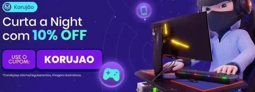 Image from InfoBR Promoções: 🔥 Cupom Kabum - 10% OFF em Selecionados 🏷 Cupom: KORUJAO ⭐️ Lista:...