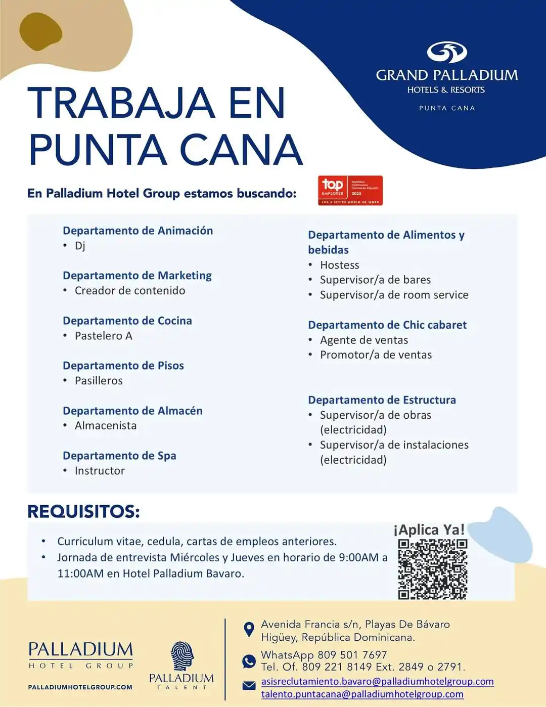 Image from Disi Mota Publicidad Empleos: ¡En Grand Palladium Punta Cana celebramos la diversidad y buscamos tal...