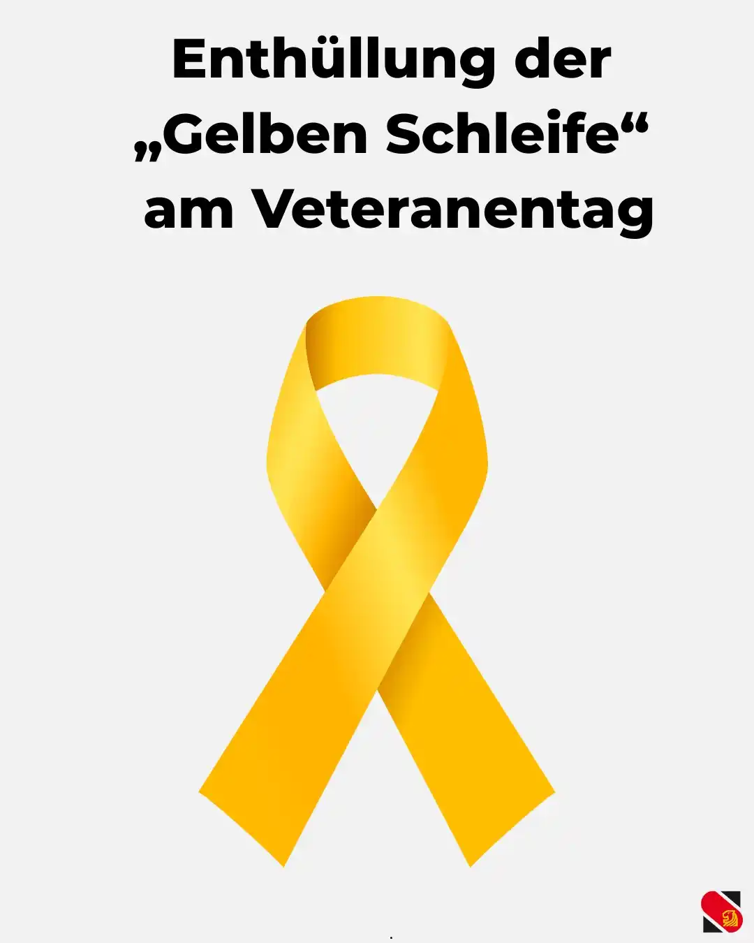 Image from Stadt Sehnde: 🎗️ Enthüllung der „Gelben Schleife“ am Veteranentag 📅 15. Juni 2025 ...