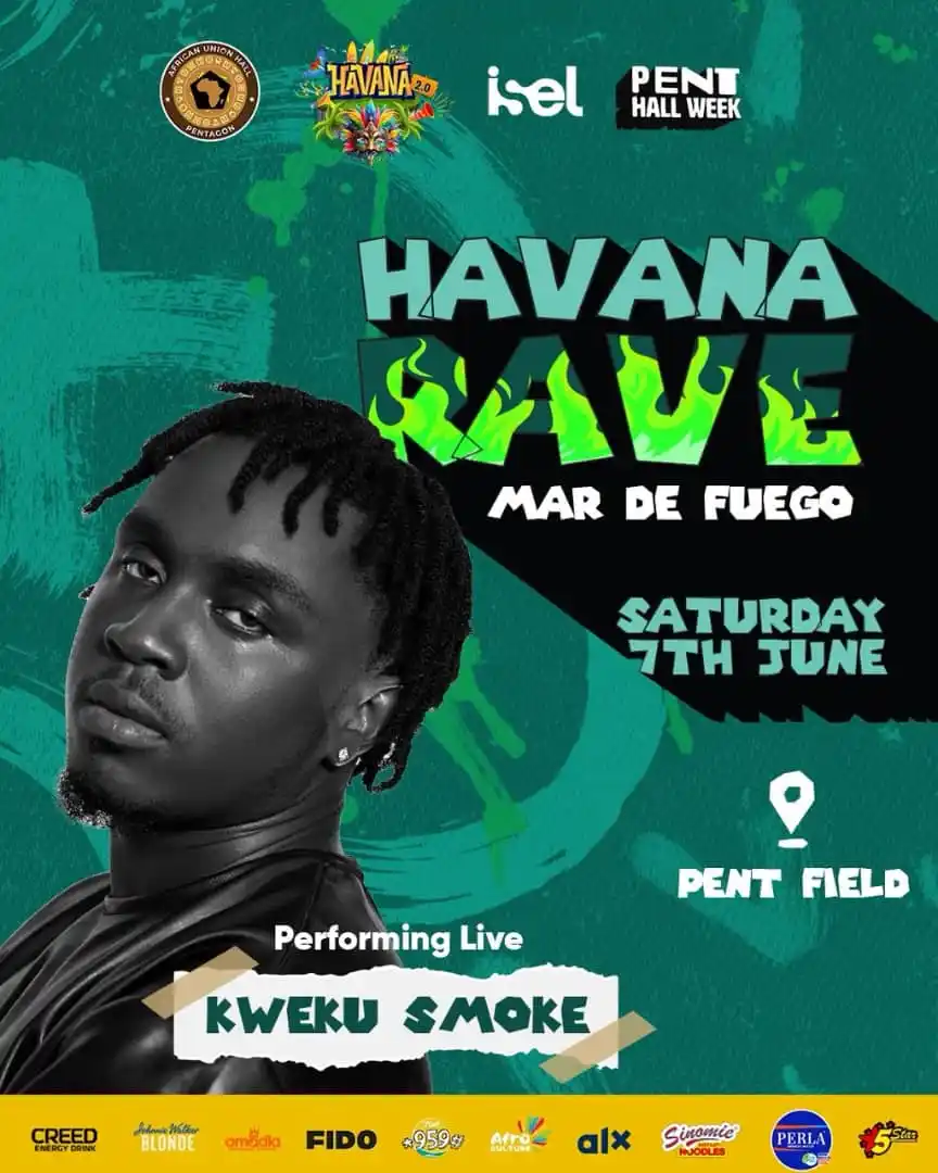 Image from ππππ ππππππ πππππππβ’π₯π―πͺ: π Kweku Smoke will be Performing live a Havana Rave Get ready for an...