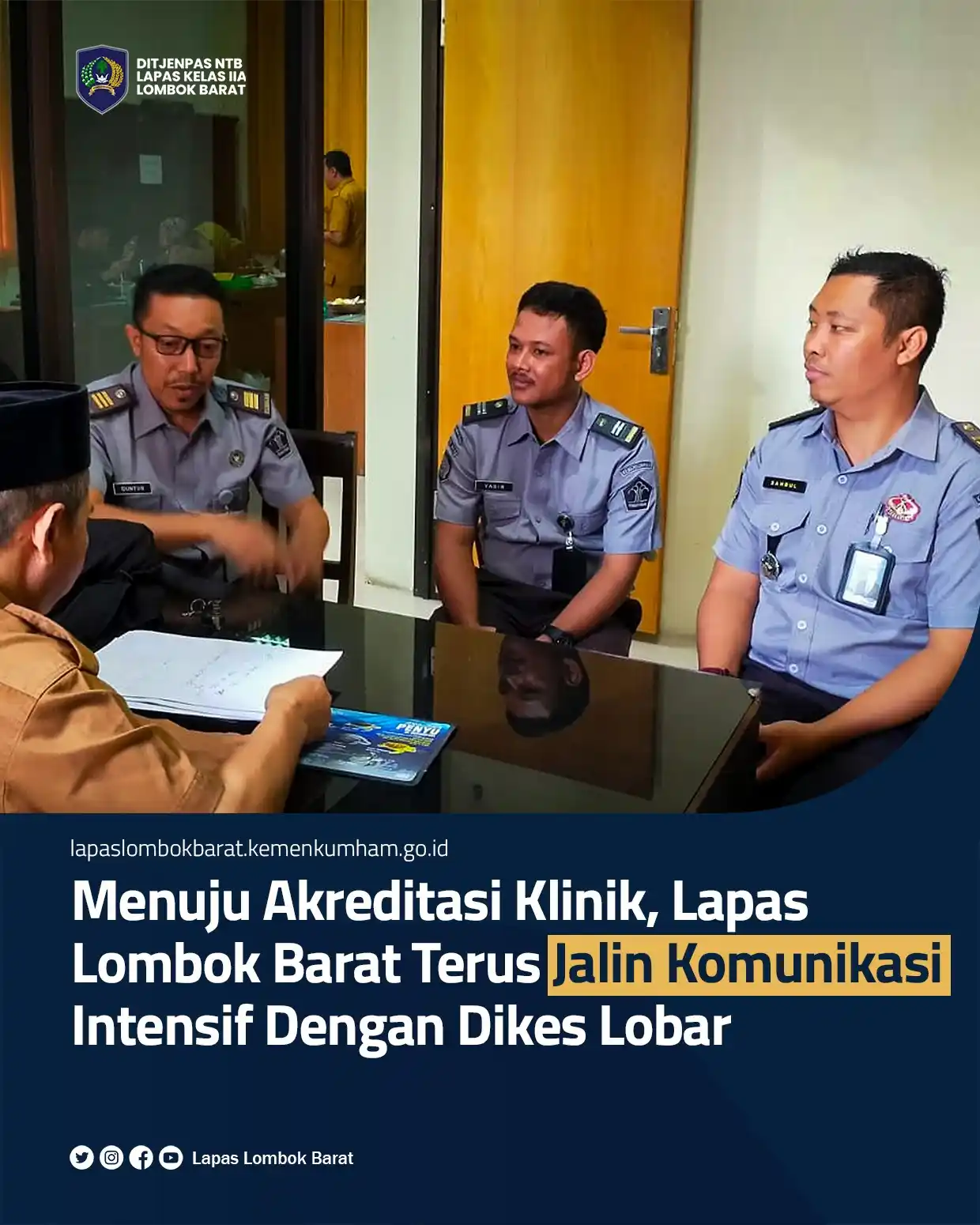 Image from Lapas Lombok Barat: Lombok Barat – Lembaga Pemasyarakatan Kelas IIA Lombok Barat terus men...