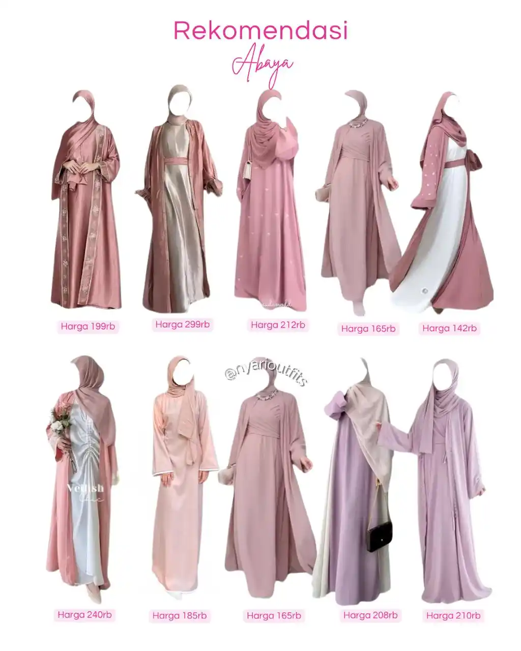 Image from NyariOutfits | OOTD Cewek & Rekomendasi Outfit Hijab: rekomendasi abaya 🎀✨ yukk spill ⤵️ 1. Zakia https://s.shopee.co.id/AU...