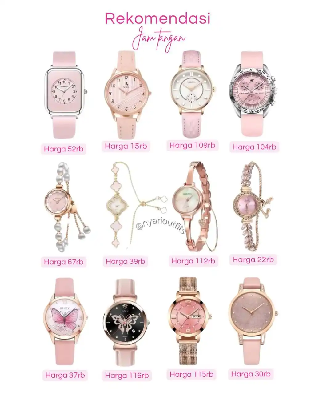 Image from NyariOutfits | OOTD Cewek & Rekomendasi Outfit Hijab: rekomendasi jam tangan 🎀✨ yukk spill ⤵️ 1. Sunlifex https://s.shopee....