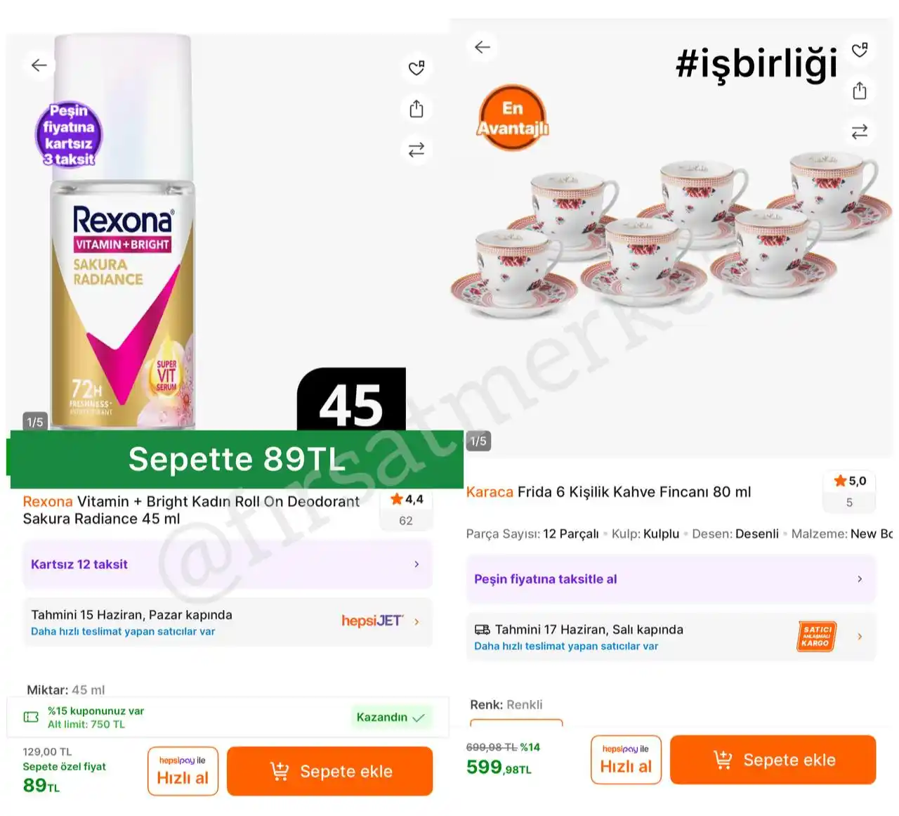 Image from İndirim Fırsat Merkezi: 🔥Rexona Vitamin + Bright Kadın Roll On Deodorant Sakura Radiance 45Ml...