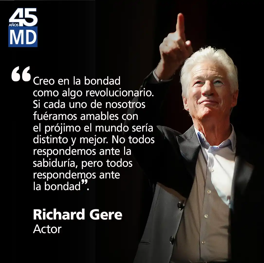 Image from MUNDO DINERS: ✨ Richard Gere abre su corazón desde Madrid: "Creo en la bondad como a...