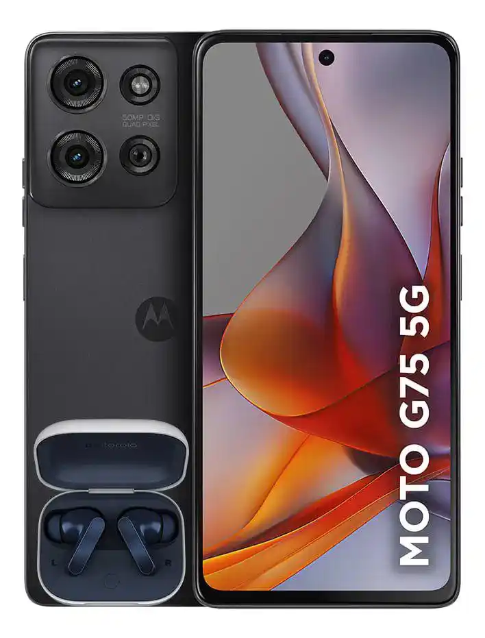 Image from InfoBR Promoções: 🔥 Smartphone Motorola Moto g75 5G 8/256GB + Fone Bluetooth Moto Buds ...