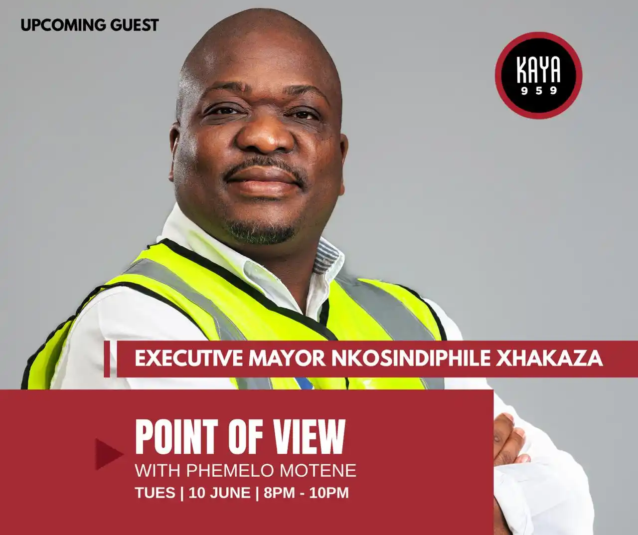Image from City of Ekurhuleni: 📻 [TUNE IN] Executive Mayor Ald. Nkosindiphile Xhakaza speaks to Phem...