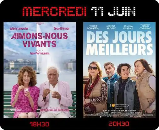Image from La Grande Motte : 🎬 100% CINÉMA – Mercredi 11 juin Deux films récents à découvrir au Pa...
