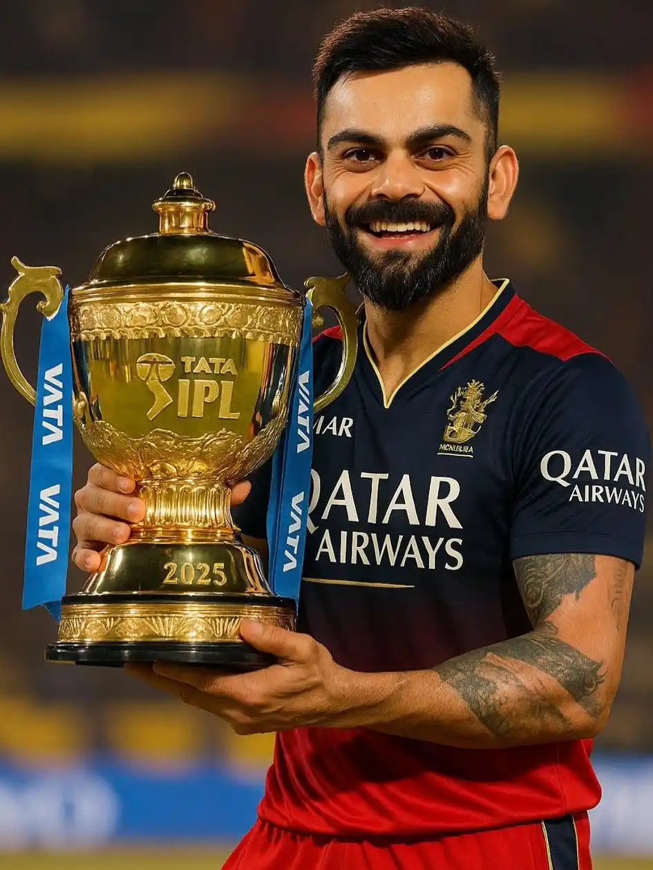 Image from SATYAM GUPTA (MD CLASSES): 18 year of dream became true 😭❤ Congratulations RCB 🏆 ❤️ <a class=...