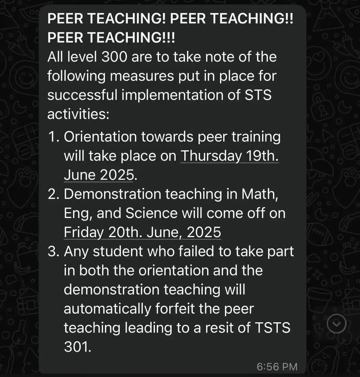 Image from SATELNEWS GH: *Attention L300 Teacher Trainees!📢📣📢* If you're considering skipp...