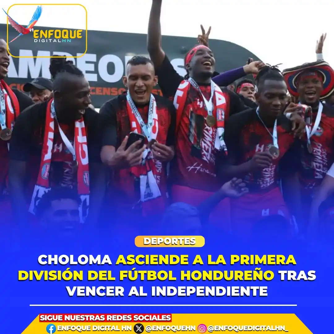 Image from Enfoque Digital HN: DEPORTES ⚽ || Choloma ascendió este domingo a la primera división del ...