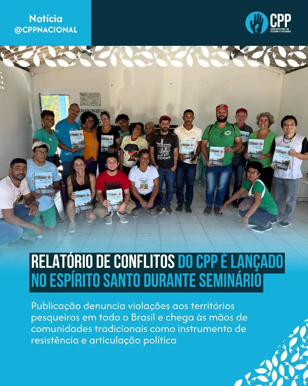 Image from Conselho Pastoral dos Pescadores e Pescadoras: 📚🐟 Durante o seminário sobre os impactos da mineração de sal-gema, r...