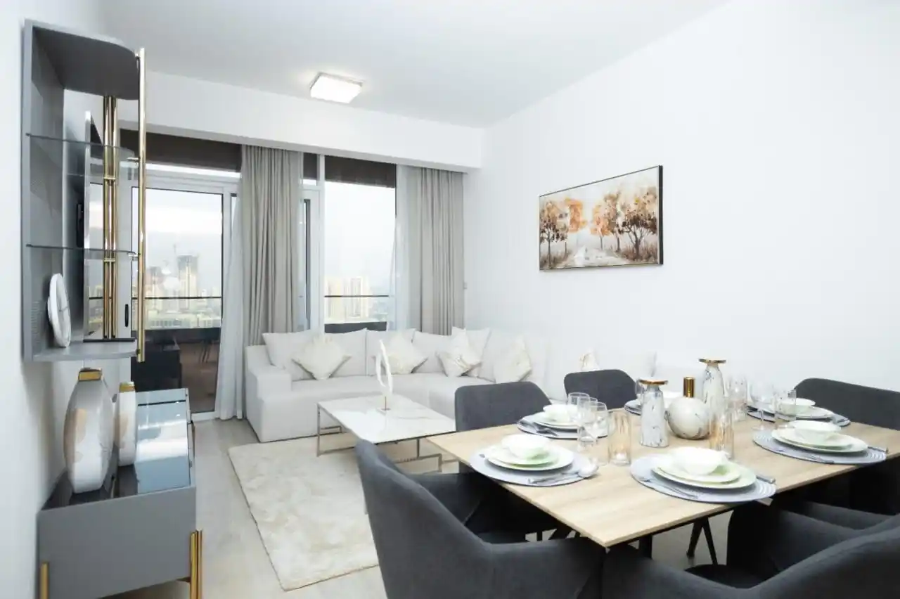 Image from Real Estate | Business Setup | Residency: For sale  *Bloom towers JVC* 2 bed  1141 sq ft Fully furnished  Commun...