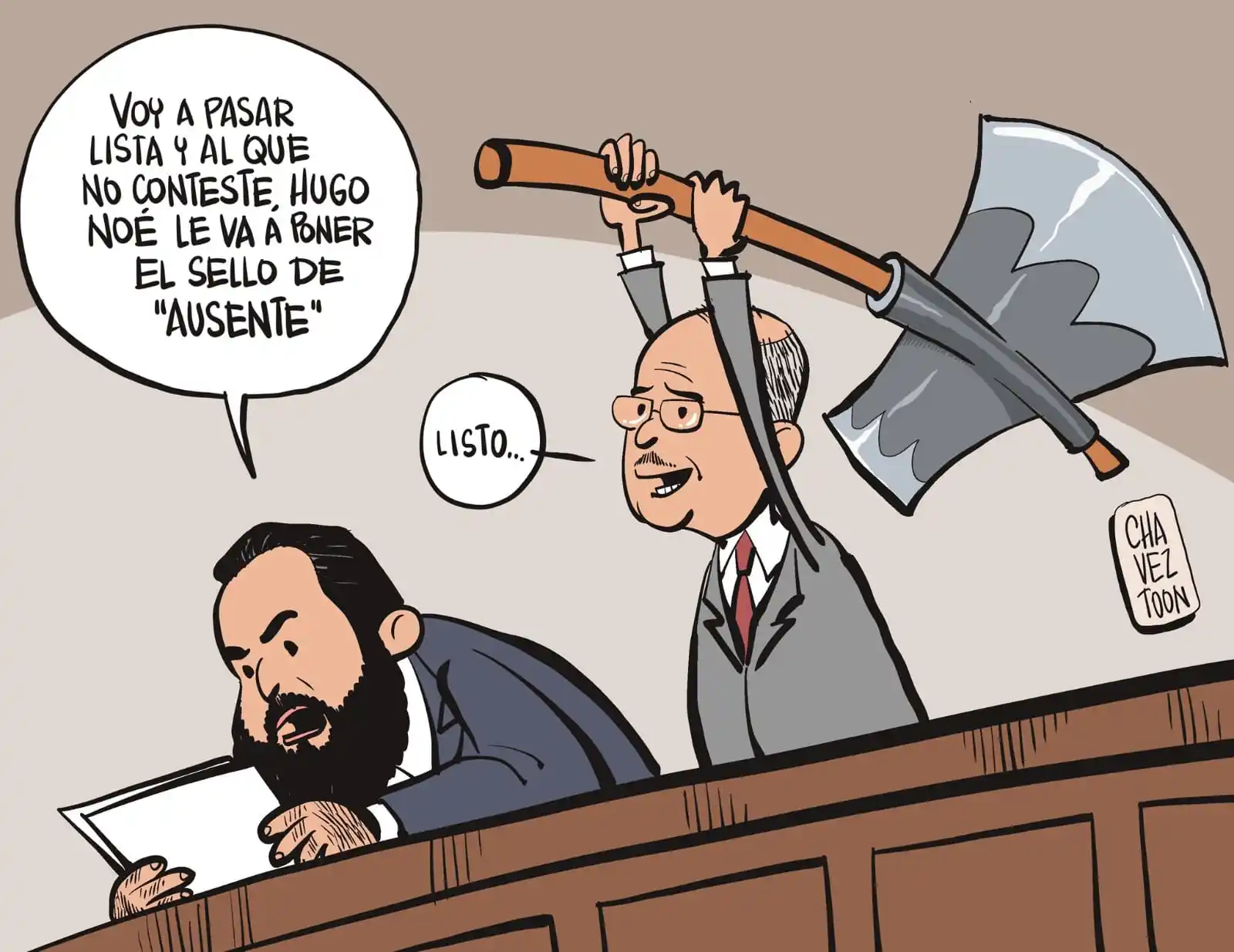 Image from Enfoque Digital HN: La Caricatura Del Día 🎨🖌️|| Presidente del Congreso Nacional promete...