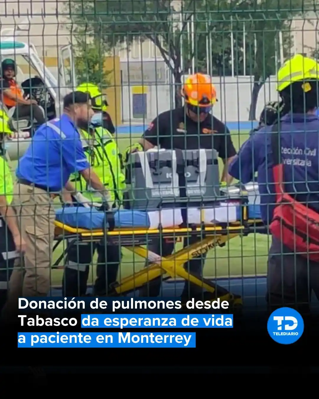 Image from TELEDIARIO MONTERREY📺🔵 #CercaDeTi: Un paciente en espera de trasplante de pulmones recibió como regalo un...