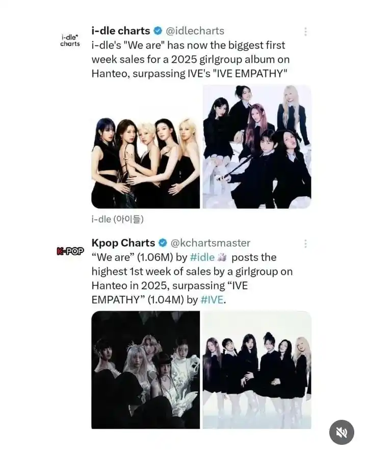 Image from (𝔾)𝕀-ℕ𝔽𝕆⋆˙⟡ (I-DLE-(G)I-DLE-SOOJIN-K-POP): "WE ARE" de I-DLE tiene las mayores ventas en la primera semana para a...
