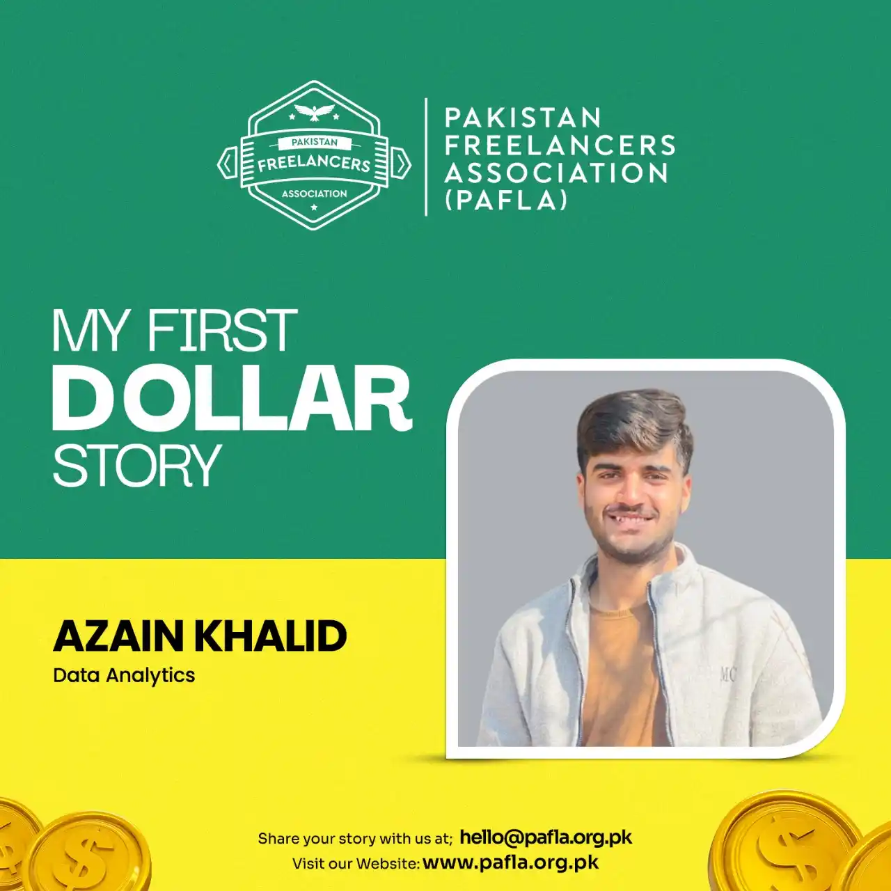 Image from PAFLA - Pakistan Freelancers Association: $25 that proved dedication really pays off! Azain Khalid spent nearly...