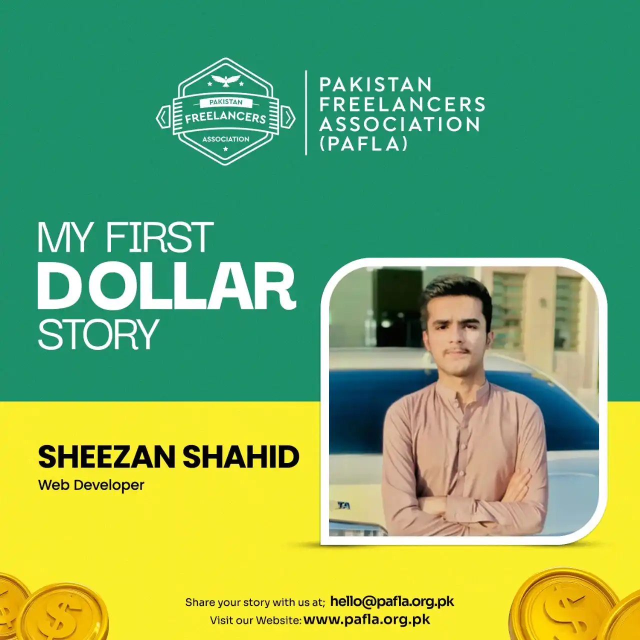 Image from PAFLA - Pakistan Freelancers Association: All he had were basic coding skills, and big determination! Here’s h...