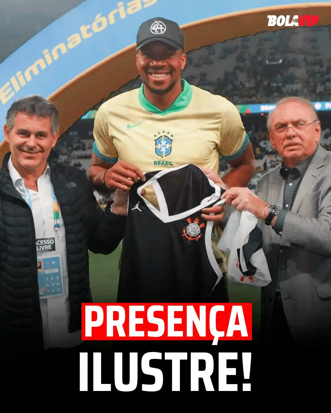 Image from Bolavip Brasil: ANTETOKOUNMPO É DO TIMÃO?! 😅🦅 O craque da NBA, pivô do Milwaukee B...