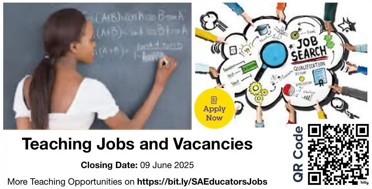 Image from Get Employed with GILEJoBs.co.za: Apply for Teaching Jobs closing today, the 9th day of June 2025! For ...