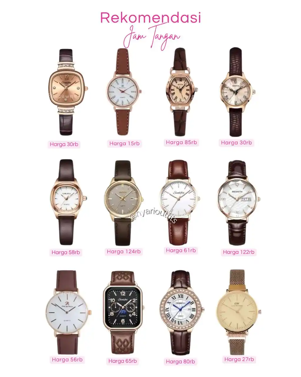Image from Ootd Hijab | Rekomendasi Outfit | Tips OOTD: banyak yg req jam rekomendasi jam tangan cantik 🎀✨ yukk spill ⤵️ 1. R...