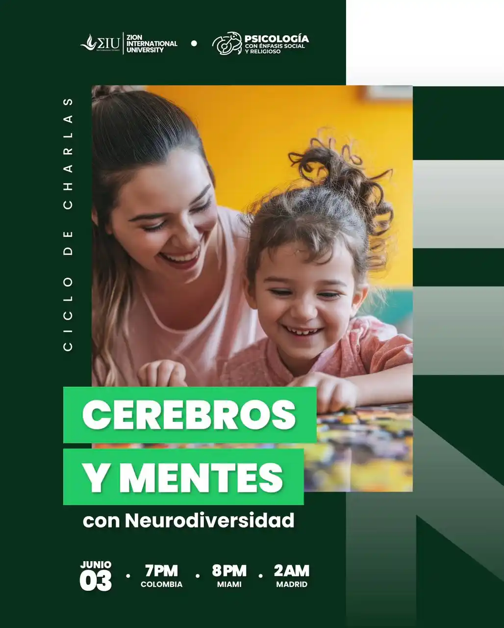 Image from Zion International University: *Cada mente funciona diferente*, y eso nos ayuda a ver el mundo desde ...