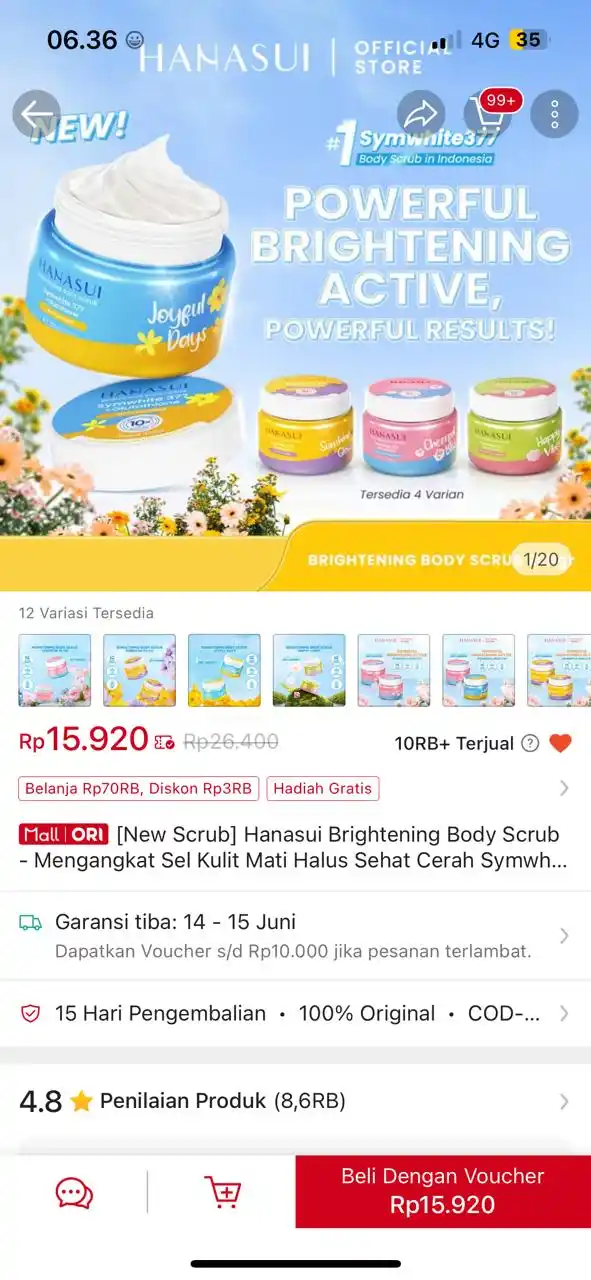 Image from Racun shopee 🛒🎀: cepeet bodyscrub https://s.shopee.co.id/2B33Cw9moD...